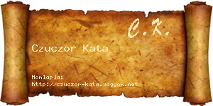 Czuczor Kata névjegykártya